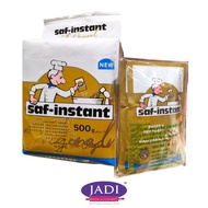 Saf-Instant Yeast (The Original) LESAFFRE Gold Label Halal/HQC Ragi Instant 500g, 3x11g