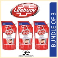 LIFEBUOY [BUNDLE OF 3] ANTI-BACTERIAL TOTAL 10 HAND WASH SOAP 750ML REFILL PACK|99.9% GERM PROTECTION|HANDWASHBody Wash