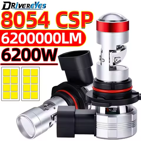 9005 HB3 Bi LED 6200W Car Lights Mini Lens Canbus LHD H4 H7 H11 H8 H9 9006 HB4 9012 HIR2 8054 CSP Su