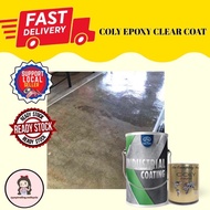 ✫1L5L COLY EPOXY FLOOR PAINT HEAVY DUTY CLEAR COAT  FLAKE CLEAR COAT. Epoxy Floor Paint❦
