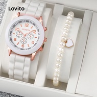 Lovito Rhinestone Watch LCS31A31 Lovito Watch Rhinestone LCS31A31