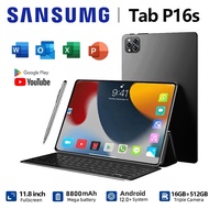 【ซื้อ1แถม6】2024ใหม่ Sansumg Tab P16s 11.8นิ้ว 5G tablet android RAM16GB ROM512GB Full HD 13-Core tab