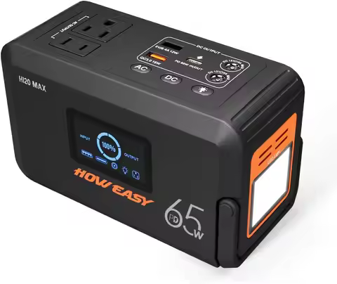 135W Portable Power Station 98Wh Solar Generator with AC Outlet 65W PD for Camping Emergency