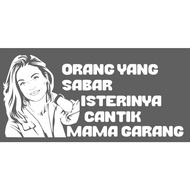 Sticker MAMA GARANG, Beautiful Person. STICKER Lori. New Mirror STICKER. STICKER Resistant LASAK