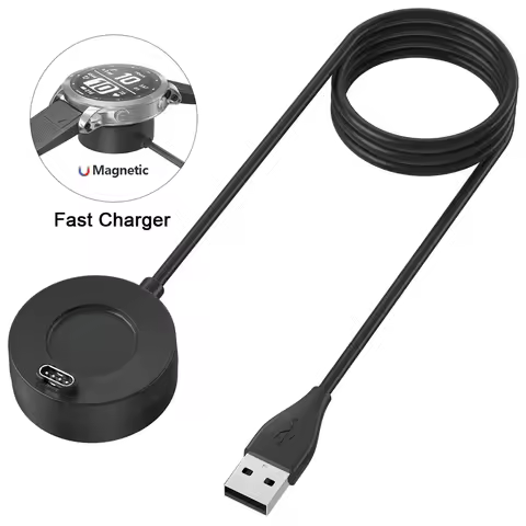 Charger For Garmin Vivoactive 3 4 4S/Fenix 5 5S 5X 6 S 6X/Venu 2 2S Sq Magnetic Charger For Forerunn