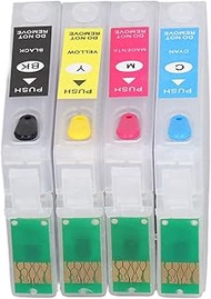 Printer Cartridges, Refillable Ink Cartridge PP 4 Colors Easy Installation for Printing Paper (DAUZg