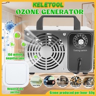 Portable ozone generator stainless steel ozone machine deodorizing ion air purifier household car sp
