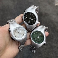 Jam Tangan Rekaan Asli Vintage Y2K Millennium Alien untuk Lelaki dan Wanita, Jam Tangan Niche Bergay