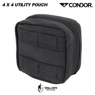 Condor - 4x4 Utility Pouch [Black] กระเป๋าอเนกประสงค์ มีห่วงยางยืดและกระเป๋า รองรับ MOLLE กระเป๋าเก็