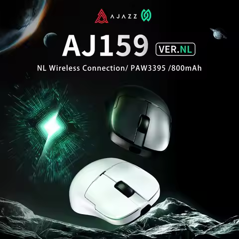 AJAZZ AJ159 NL Wireless Mouse 800mAh Compatible with Games and Office PAW3395 1K Nearlink BT Wireles