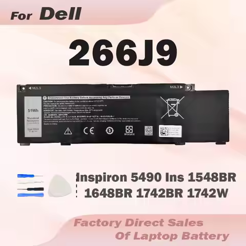 266J9 Laptop Battery For Dell G3 3500 3590 3790 G5 15 5500 SE 5505 P89F Inspiron 14 5490 INS 15PR-15
