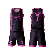 GAMEPLANE - Men's Clothing, Basketball Twice Jersey, KPOP Edition, Custom Full Printing