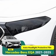 For Mercedes Benz EQA 250 350 2021-2025 Black Transparent Car Headlight Protective Film TPU Pre-cut 