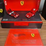 Hot wheels mattel creations heritage ferrari 2 pack rlc 312p 499p Modificata Redline club red line e