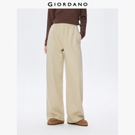 Giordano Double-Face Knitted Wide-Leg Sweatpants with Elastic Waist – double-face soft wide legs loo