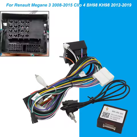 16 Pin Canbus box Adaptor For Renault Megane 3 2008-2015 Clio 4 BH98 KH98 2012-2019 With Wiring Harn