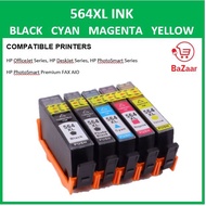 Compatible 564XL Black Cyan Magenta Yellow Photo Black Compatible with HP OfficeJet 564 XL