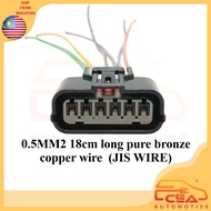 1PCS 6 PIN SUITABLE FOR HONDA CIVIC FD E-PEDAL CONNECTOR SOCKET WATERPROOF 6pin