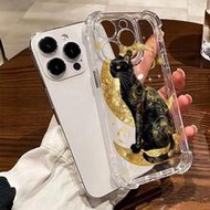 1 ชิ้น เคสโทรศัพท์ TPU ใสกันกระแทก ลายแมว สไตล์มินิมอลใหม่ เข้ากันได้กับ Iphone 17 Pro Max, 11, 16 P