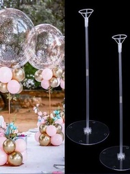 1入組70cm單頭氣球配件,球形底座桌面陳列架,活動派對裝飾桌柱