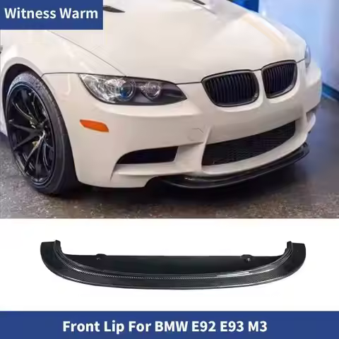 For Bmw E92 E93 M3 Bumper Front Bumper Lip Spoiler Splitters Apron Car Styling Carbon Fiber / Frp