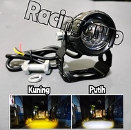 Lampu Tembak Sorot Motor Mobil LED Laser D2 Foglamp Mini Projie 12W Cree LED