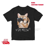Hundred yearsdesign Match clothes2026catcameracodkidschildrencottoncottontshirt1002-8oldcodbudak JFN