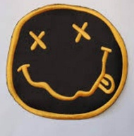 patch bordir tempelan logo nirvana bagus buat d jaket...