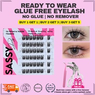 SassyDIY New Arrival Glue-Free Eyelash |免胶假睫毛｜Waterproof | Quick Wear Lashes｜Press on Lashes| Long l