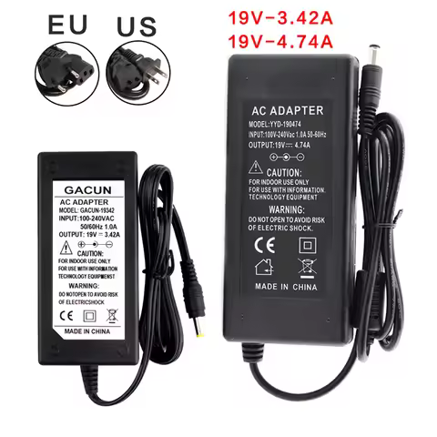 19 V Power Supply AC Adapter 19 V 4.74 A 3.42 A Laptop Charger Desktop Adapter Power Supply With EU 