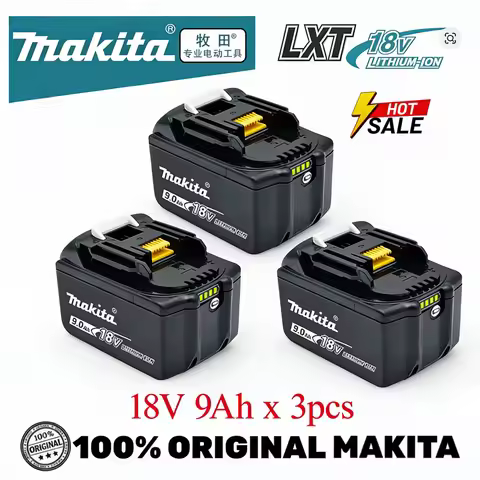 Genuine Makita🔋18V 9Ah 6Ah 5Ah Rechargeable Battery Makita Power Tools Li-ion Replacement 18v Batter