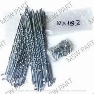 MOTORCYCLE SPOKES CHROME THREAD