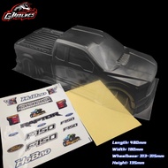 High Quality 1/8 RC PC F150 Raptor Shell Body 313mm Wheelbase 1.2mm Thickness For RC Monster Truck C