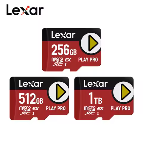 Lexar PLAY PRO microSDXC Express Card 256GB 512GB 1TB Max 900Mb/s V30 Micro SD Card U3 C10 Memory Ca