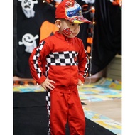 Racer clothes children's suit/s boys' clothes/s costume/s professional clothes/s baju polis kanak ka