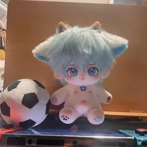 20cm Stuffed Anime Blue Lock Yo Hiori Plush Dress Up Cotton Dolls Toys for Kids Adult Fans Cosplay S