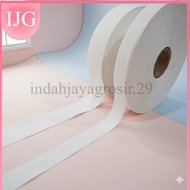 [5 METERS] White Laundry Taffeta Ribbon 2.1cm & 3.2cm Thick Strong