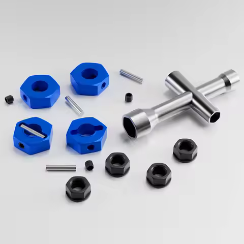 12mm Aluminum Wheel Hex Drive Hub Adaptor RC Car Parts for 1/10 Traxxas Axial Redcat ARRMA HPI HSP R