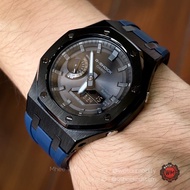 G-Shock AP Casioak GA-B2100 Bluetooth Tough Solar Black Steel Blue Navy Rubber Strap