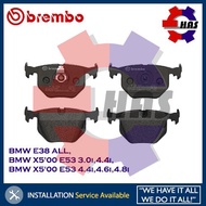 Brembo Rear Disc Brake Pad for BMW E38 ALL, BMW X5'00 E53 3.0i,4.4i, BMW X5'00 E53 4.4i,4.6i,4.8i