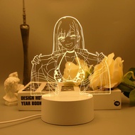 Anime Merchandise 3D Night Light Two-Dimensional Anime Female Bedroom Bedside LED Light Atmosphere L