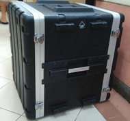 BOX HARDCASE POWER 10U PLASTIK WARNA HITAM - RADHASTORE7