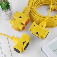 [Free Shipping] 10/20/30m Extension Cord Socket Extension Dragboard Socket Household Tram Charging S