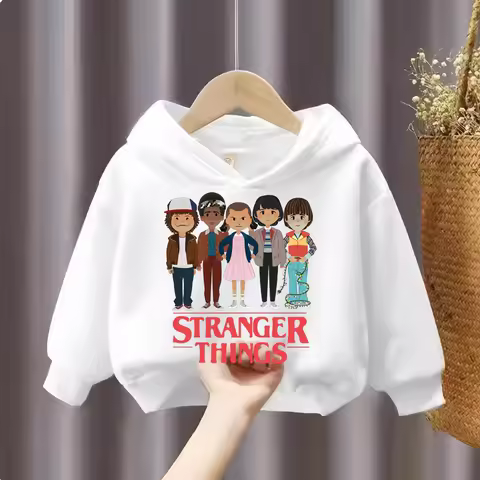 Stranger Things Eleven Print Kids Hoodie Unisex All Season Sweatshirt