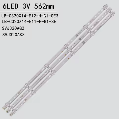 LED backlight strip(3) 6lamp For LB-M320X13 SVJ320AK0_Rev08_6LED_150403(GD32D2000) (CHM32D2000) H32B