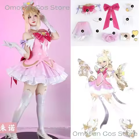 OW 2 DokiWatch Juno Cosplay Mythic Skin Outfit Pink Dress Support Hero Costumes Clothes Halloween Ca