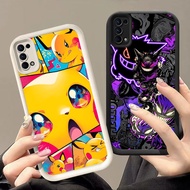 GK-72 Pokemon anime Silicone black white Casing for OPPO Realme Reno Find Narzo X3 6 N63 A5i N53 5 4