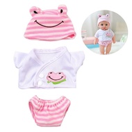 Rebirth Doll Girl Clothes 30cm Chaf Doll Clothes Rabbit Frog Simulation Doll Clothes ULQV