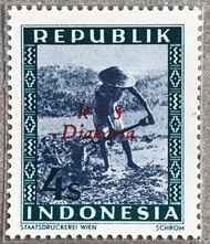 PW498-PERANGKO PRANGKO INDONESIA WINA REPUBLIK 4s RIS DJAKARTA(M)