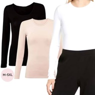 Inner Baju Lengan Panjang Muslimah Inner Plus Size iner Cotton M to 5XL